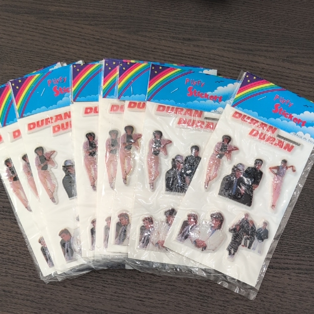Duran Duran Puffy Stickers Set